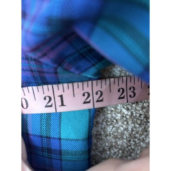 Vintage Pendleton One Button Green Blue Blazer Women’s Size 14 - Picture 7 of 8